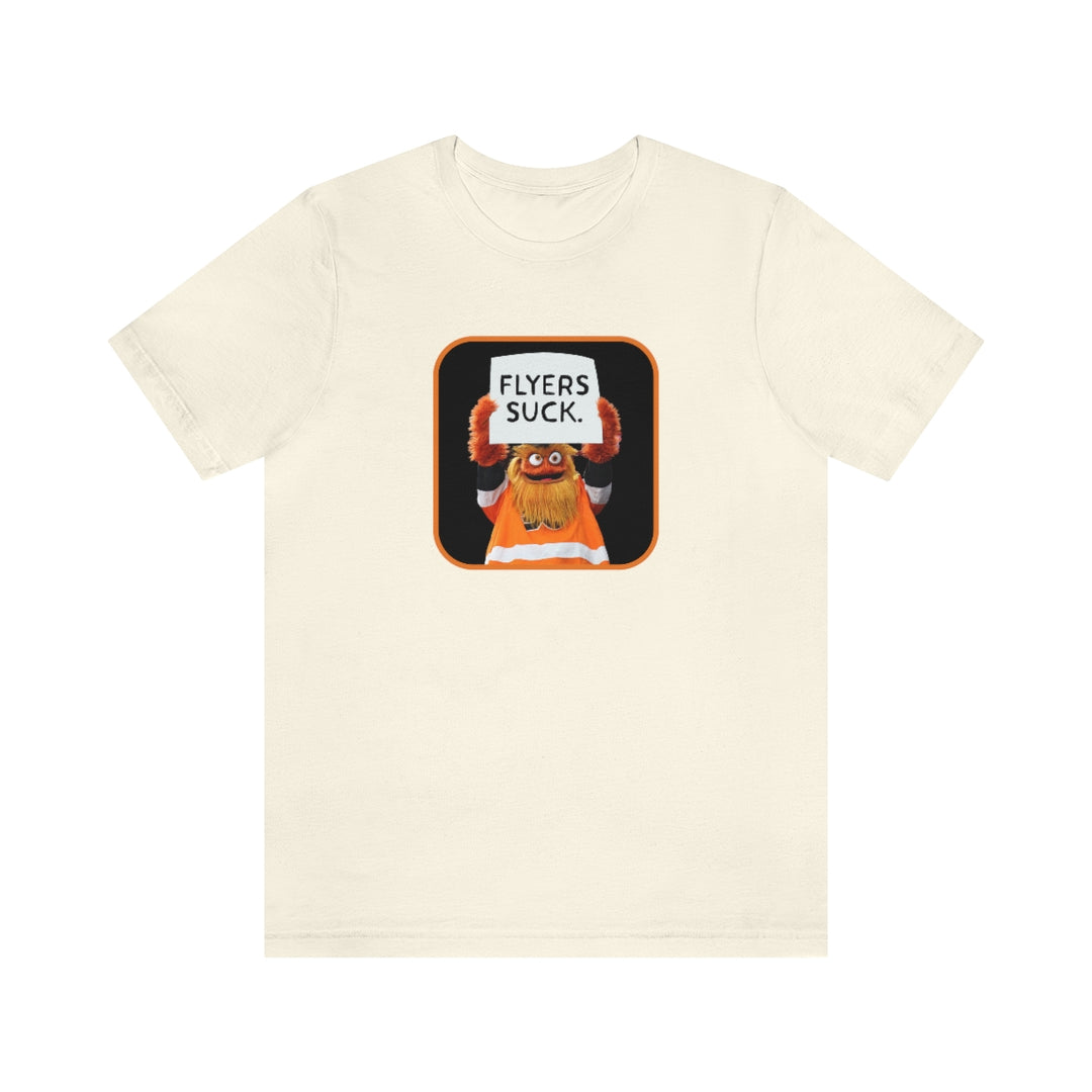 Gritty "Flyers Suck" Short Sleeve Tee