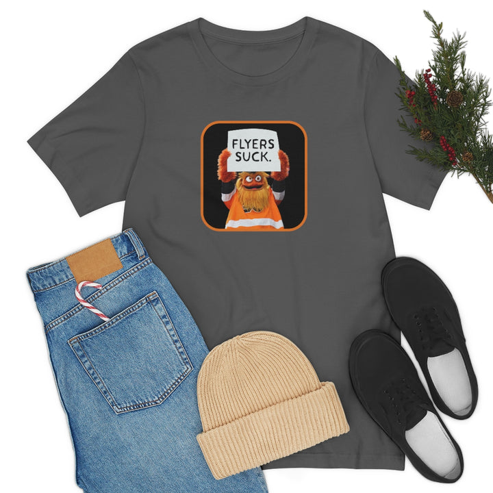Gritty "Flyers Suck" Short Sleeve Tee