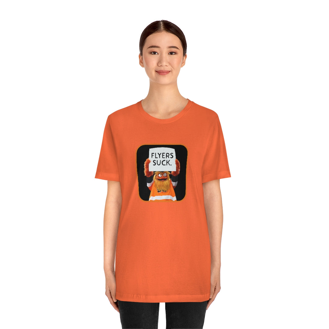 Gritty "Flyers Suck" Short Sleeve Tee