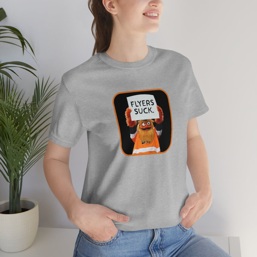 Gritty "Flyers Suck" Short Sleeve Tee