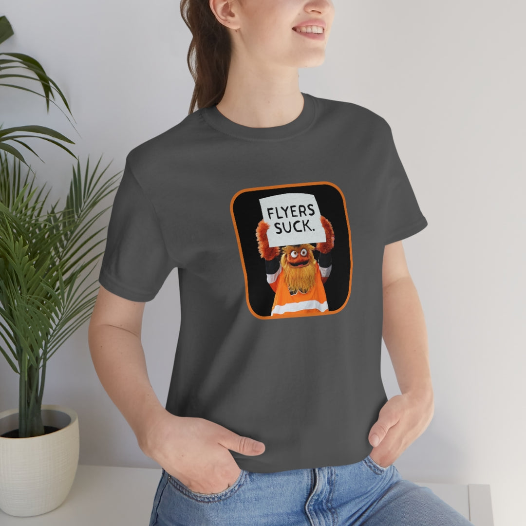 Gritty "Flyers Suck" Short Sleeve Tee