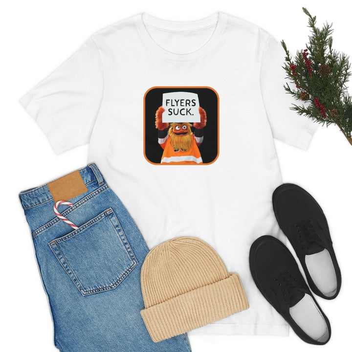 Gritty "Flyers Suck" Short Sleeve Tee