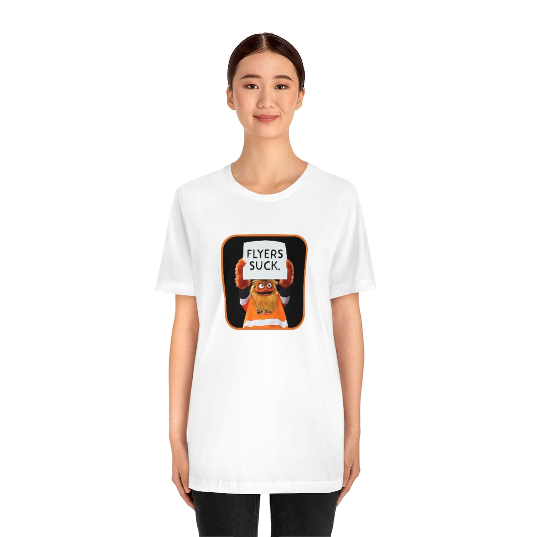 Gritty "Flyers Suck" Short Sleeve Tee