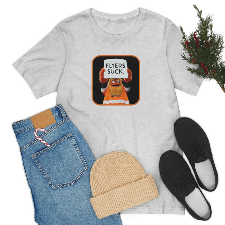 Gritty "Flyers Suck" Short Sleeve Tee