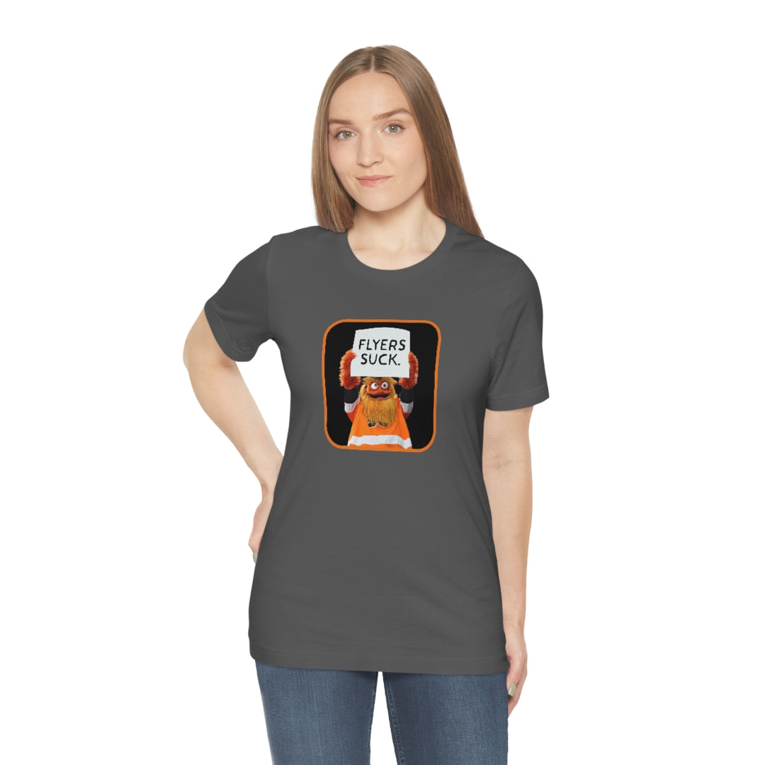 Gritty "Flyers Suck" Short Sleeve Tee