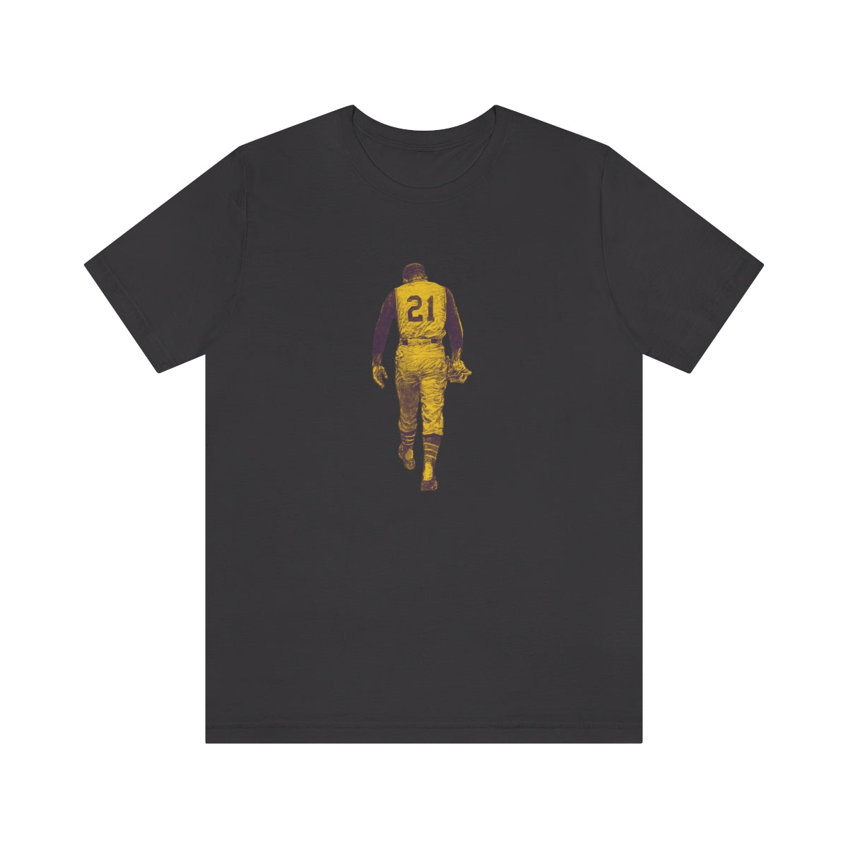 Printify Roberto Clemente Walkoff Short Sleeve Tee - Yellow / L