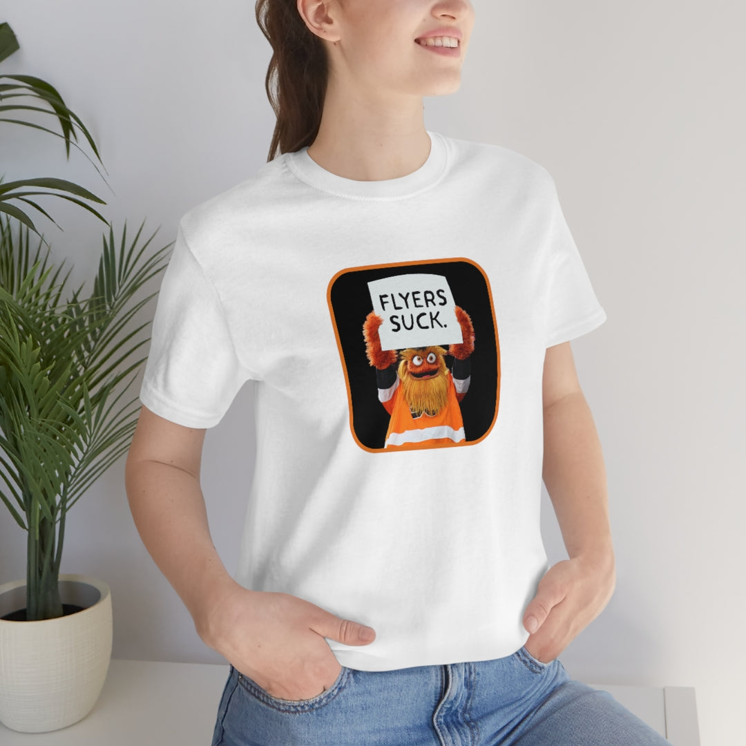 Gritty "Flyers Suck" Short Sleeve Tee