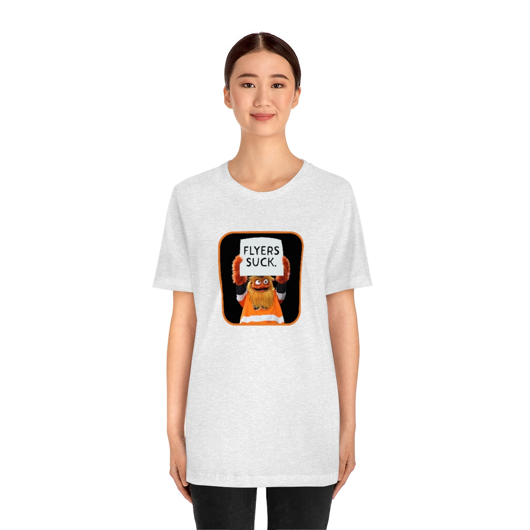 Gritty "Flyers Suck" Short Sleeve Tee
