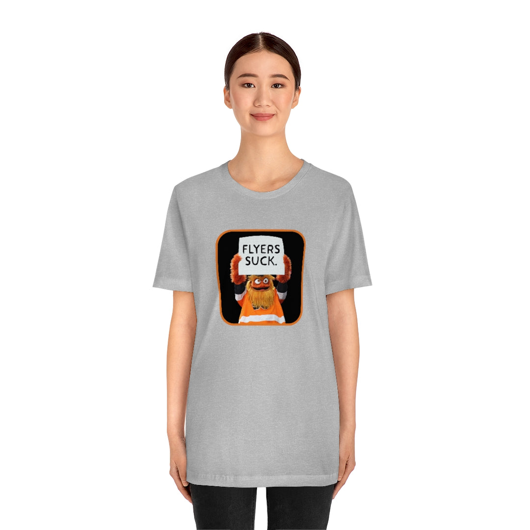 Gritty "Flyers Suck" Short Sleeve Tee