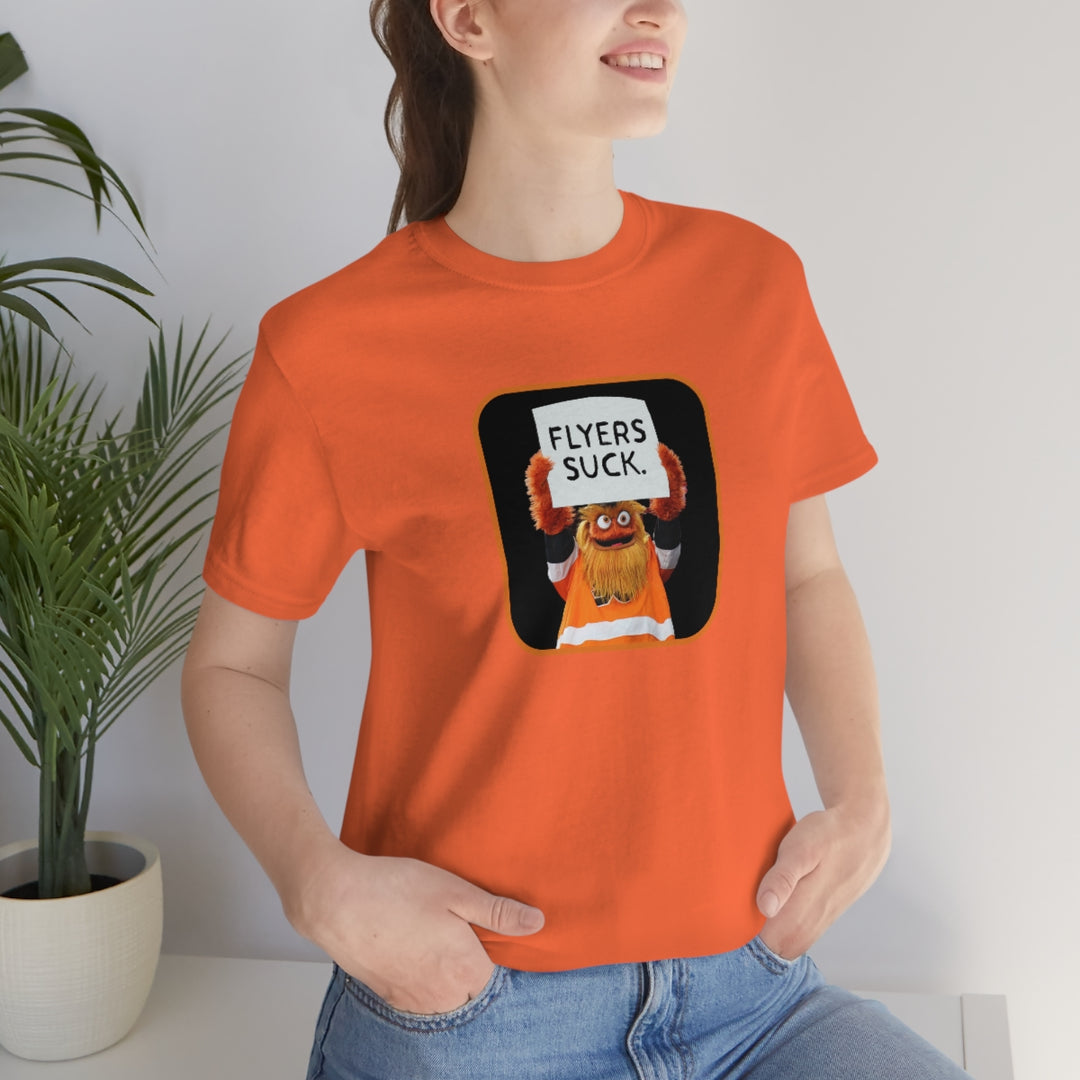 Gritty "Flyers Suck" Short Sleeve Tee